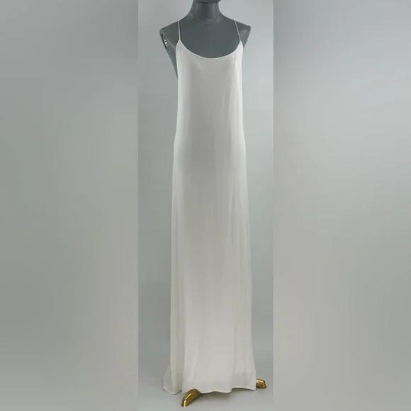 🆕 RAT & BOA 🧿 NWOT Amora Back Draped Jersey Dress, White - Sz M - Picture 3 of 16